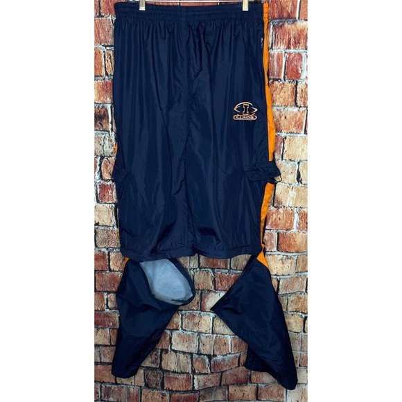 VTG Illinois Fighting Illini Starter Track Cargo Convertible Pants Men’s Large - Picture 5 of 8
